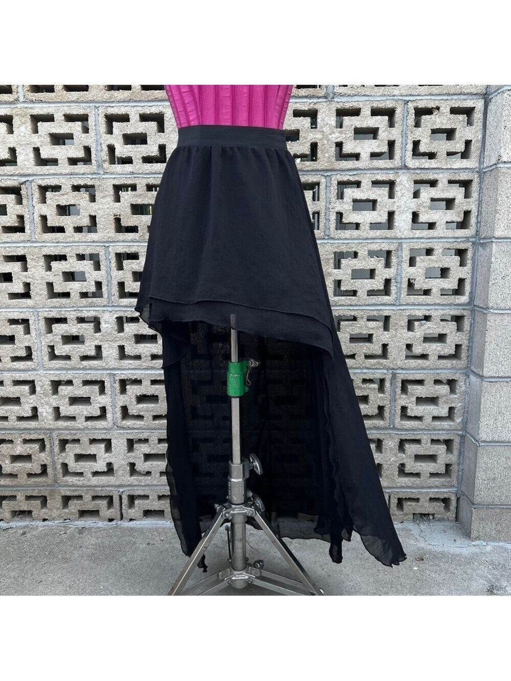 Arden B Black High Low Skirt Size Medium Vintage